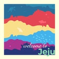 Welcome to jeju postcard